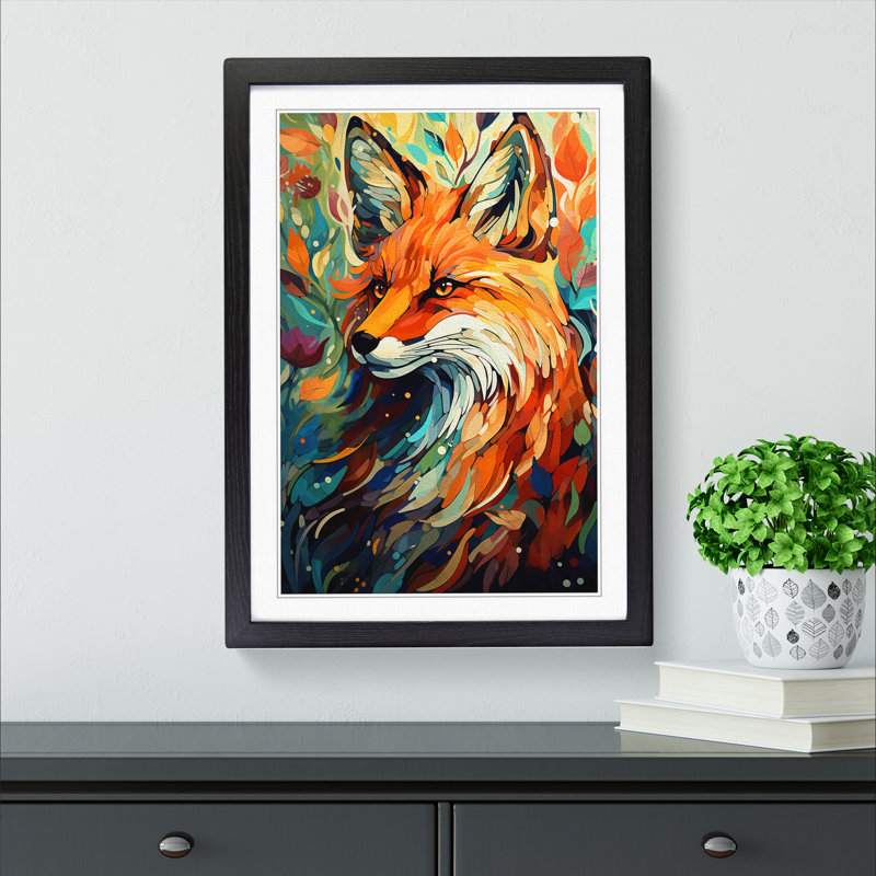 Single Picture Frame Print on Wood, Black Framed, 34cm H x 25cm W