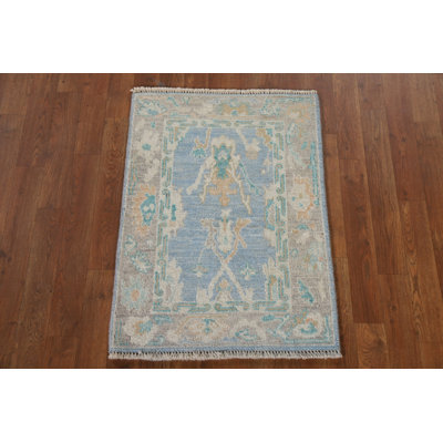 Tapis bleu Oushak