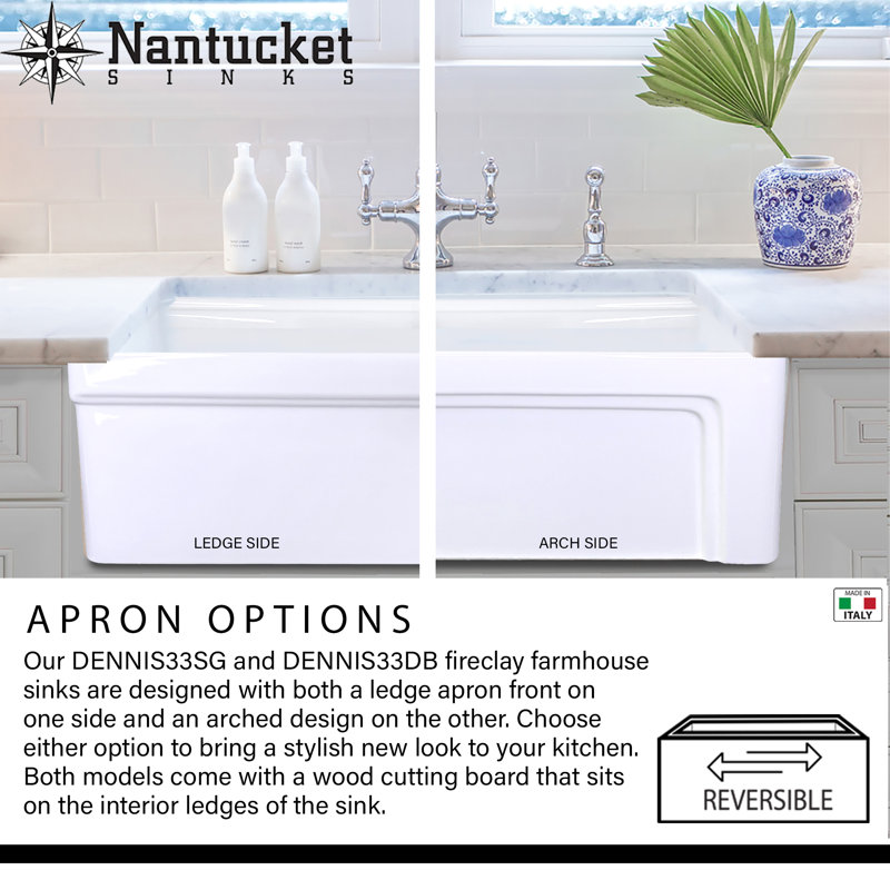 Cape 33'' L Single Basin Kitchen Sink
