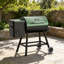 DAMNISS Barbecue électrique à granules de bois et fumoir avec couvercle, contrôle de la température PID, vert