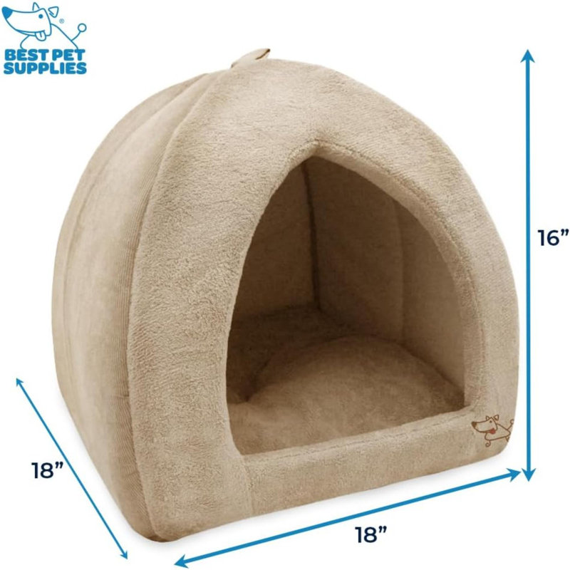 Meilleure peluche intérieure et douce pour chien, H 16 po x l 18 po x P 18 po