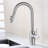 Contemporary Pull Down Single Handle Kitchen Faucet with Accessories-38767978