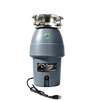 1/2 HP. 60dB Ultra-Low Noise, 2300 RPM Motor, 32.8 oz Capacity, Continuous Feed Garbage Disposal with Power Cord