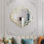 Novelty Framed Wall Mounted Accent Mirror in Gold