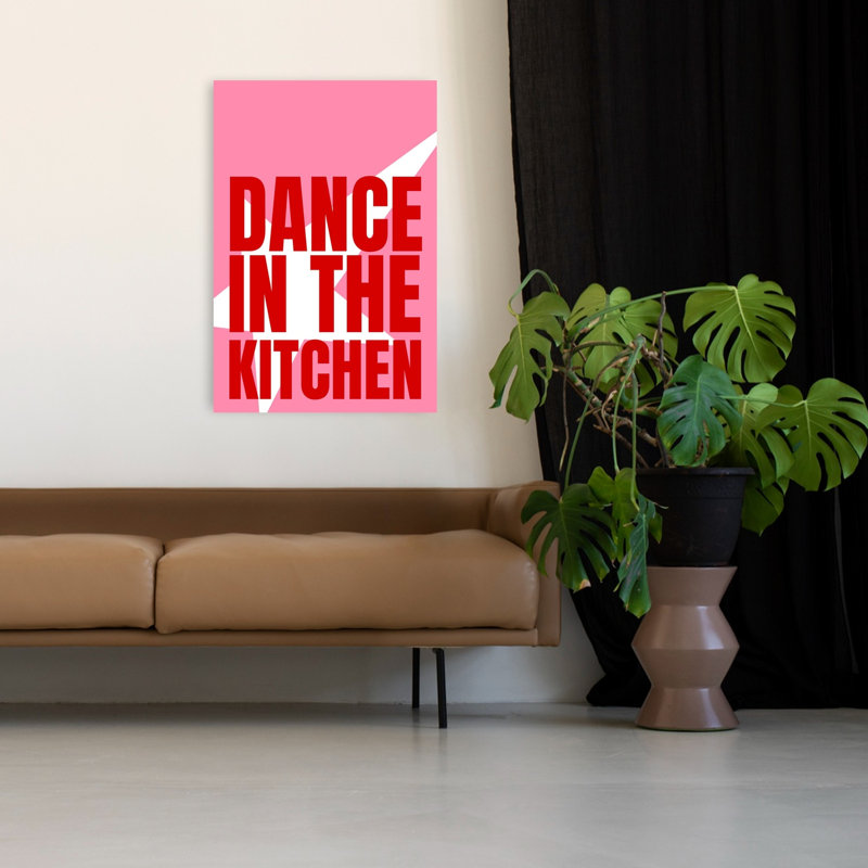 Dance In The Kitchen Bold Geometric Modern Wall Art Print, 48" H x 32" W