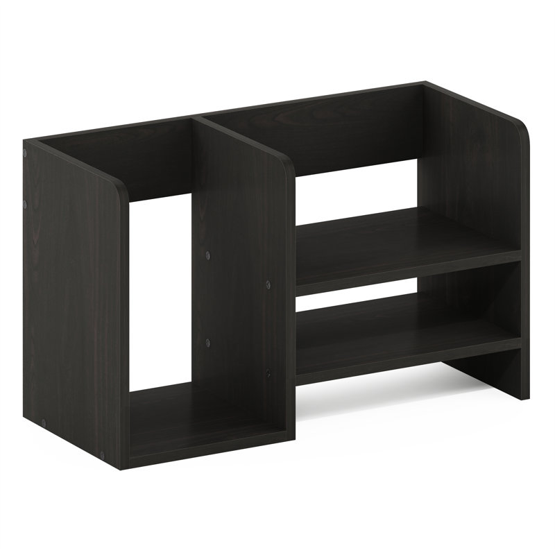 Hermite Manufactured Wood Desk Organizer, Espresso