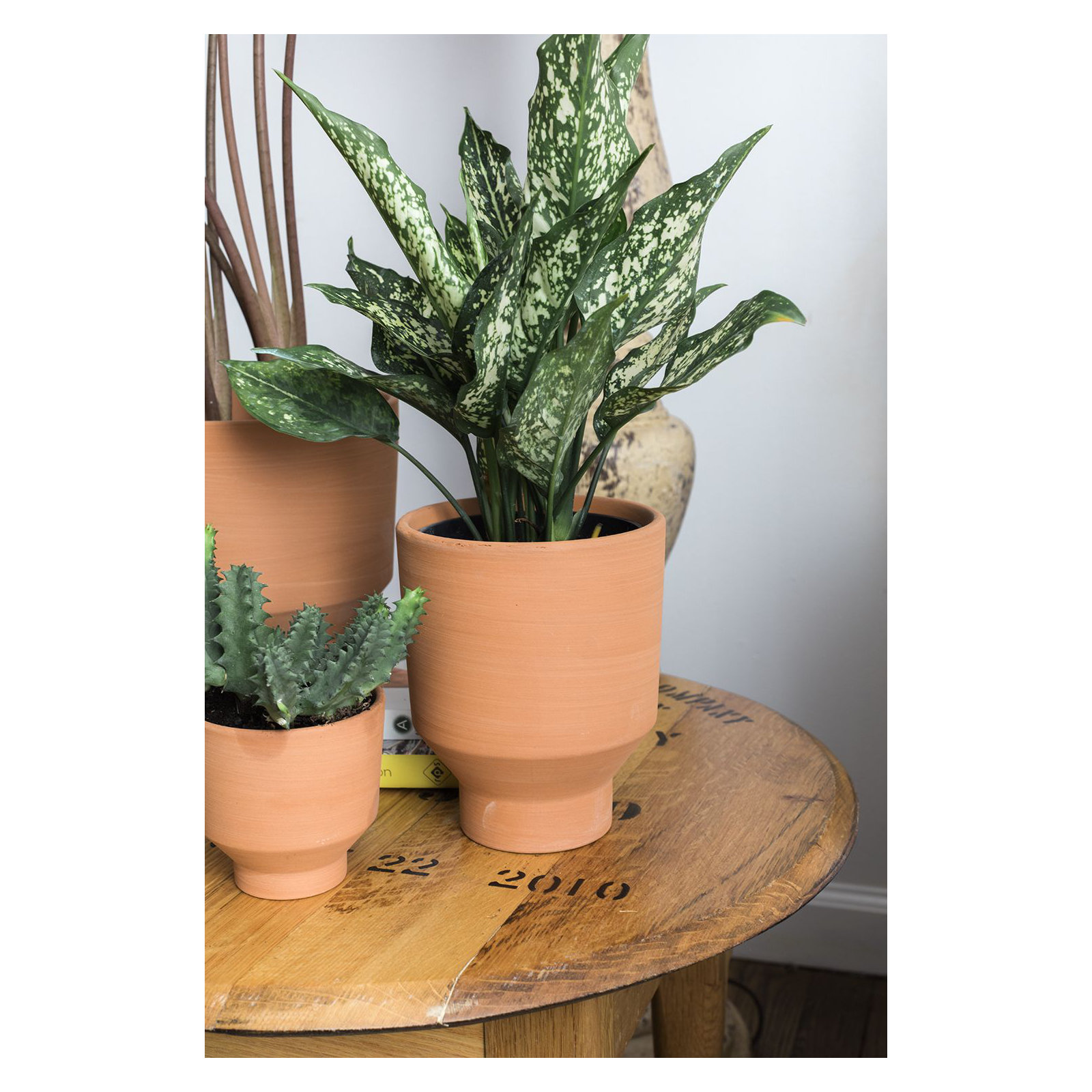 Gerrie Handmade Ceramic Pot Planter, 3.5" H x 3.5" W x 3.5" D