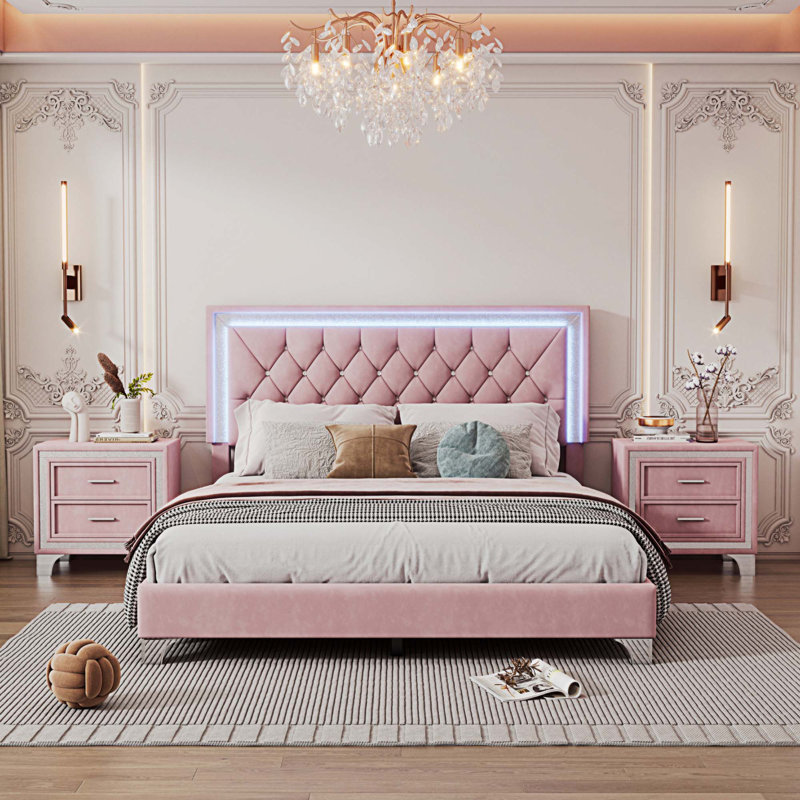 Ensemble 3 chambres Jarhett, Rose
