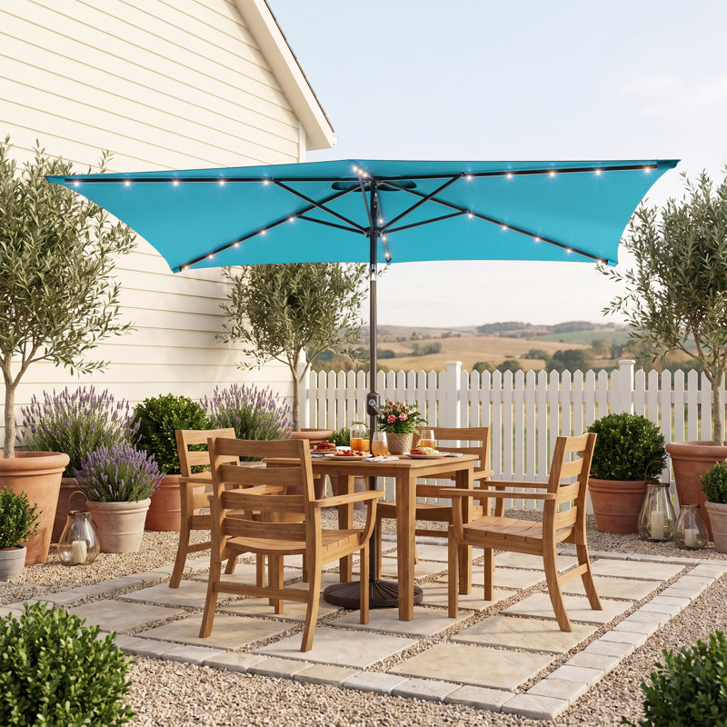  Parasol de marché Sabree 72 x 108, Bleu lac