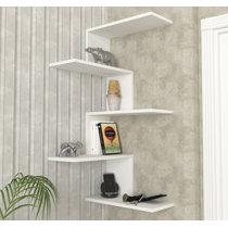 Brakebill 5 Piece Tiered Shelf Ebern Designs Finish: White