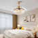 Houstyn Dimmable Crystal Ceiling Fan with LED Lights and Remote Control
