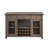 Raphaela Weathered Cherry Finish Server W/Cup Holder & Wine Rack
