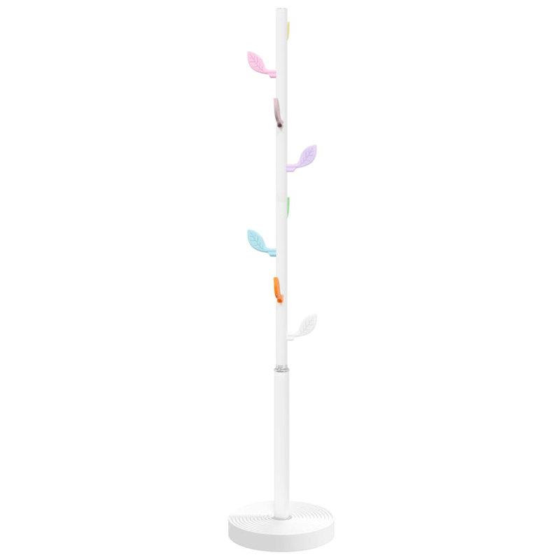 Tusten Iron Freestanding Coat Rack, White