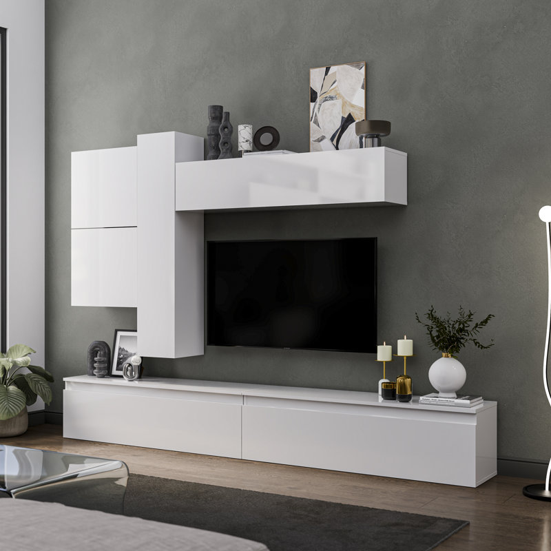 Floransa Entertainment Centre, White