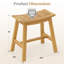Tabouret de douche en bois de teck avec banc de douche imperméable