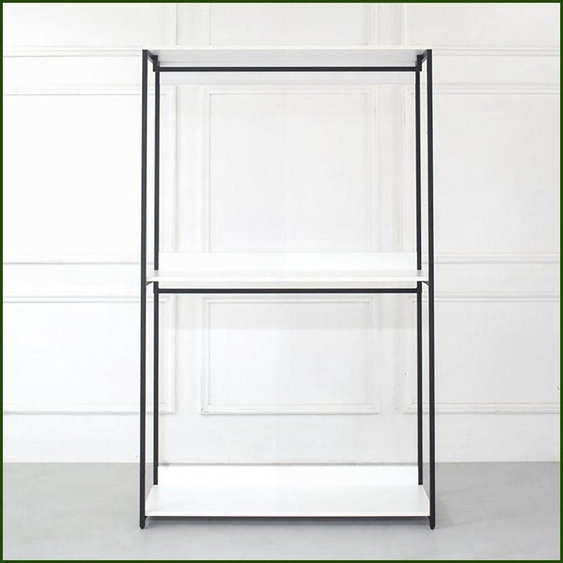 Closet Systems | 111 in. W 3-Tower 7-Shelf Walk-In Freestanding Modular Closet System | White | Wood + Metal, White