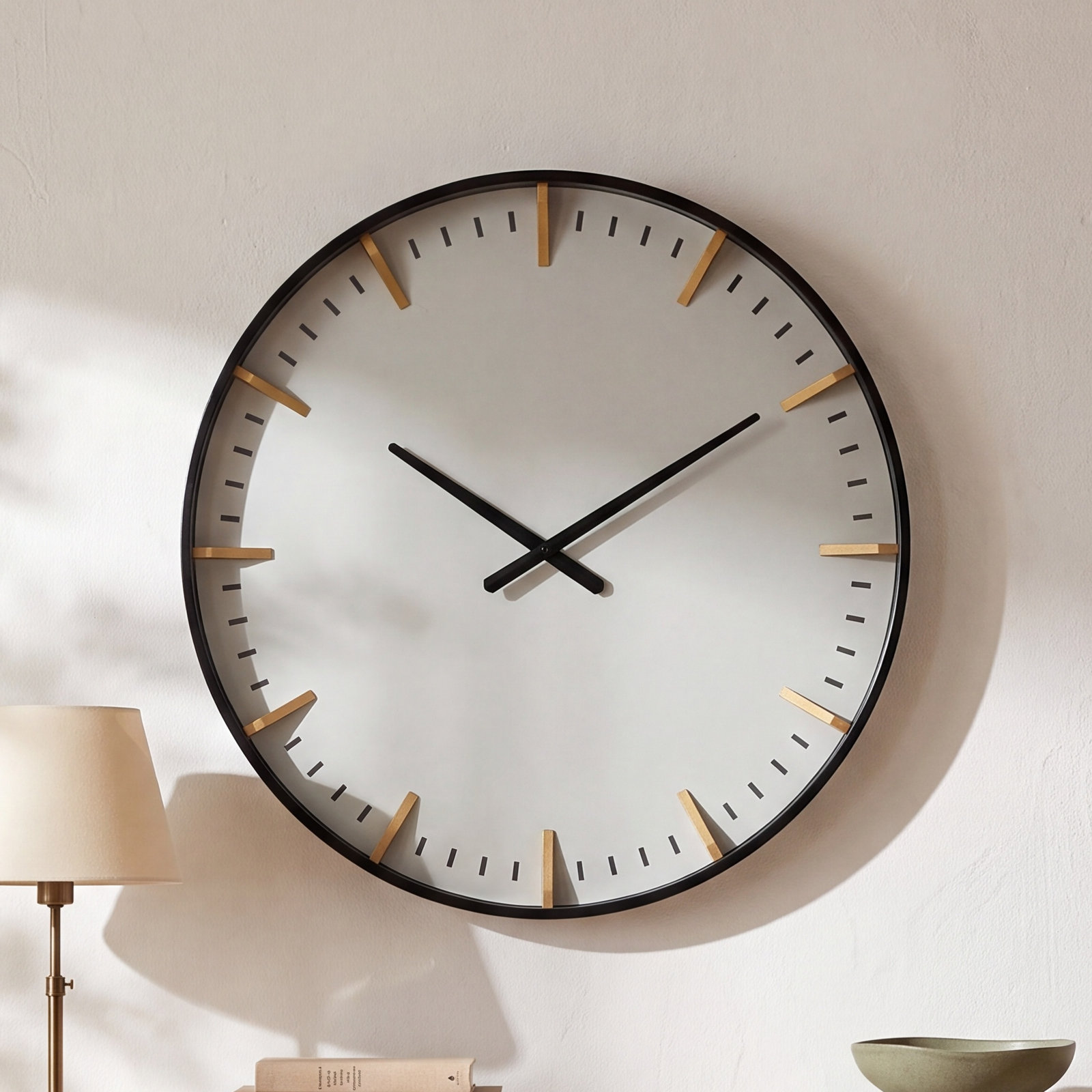 Della Wall Clock, Black