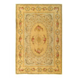 Canvello Fine Hand Knotted Savonnerie Rug - 5'11'' X 8'11''