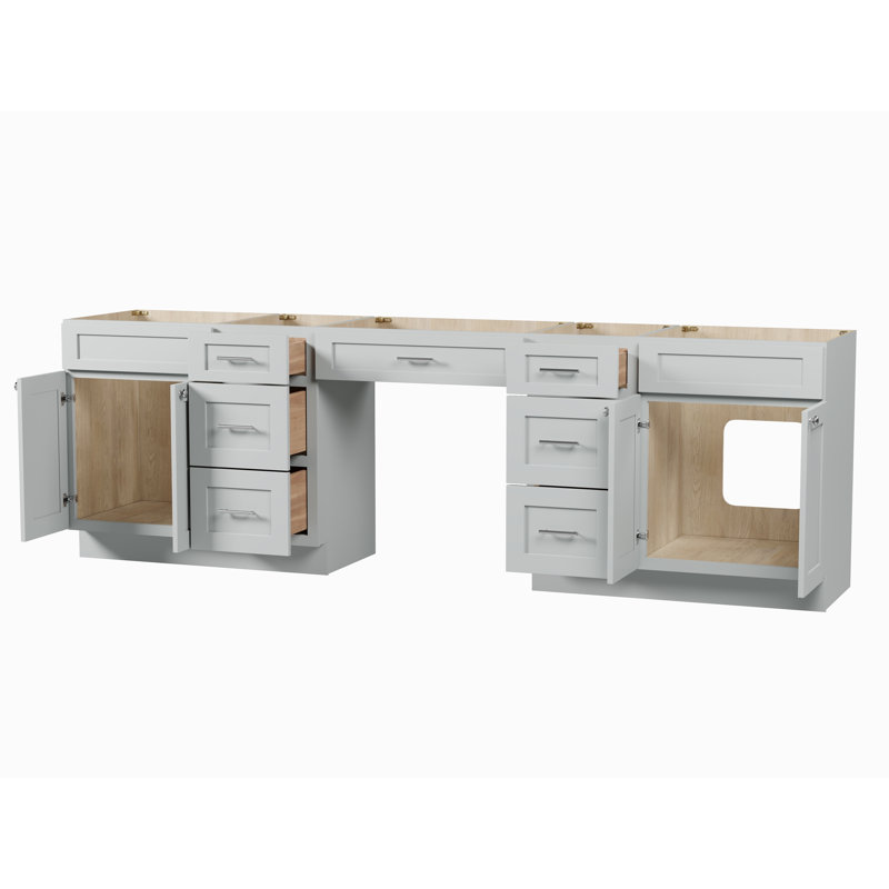108 Base de meuble-lavabo double 108 seulement, Gris