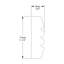 Rail de chaise en polyuréthane haute densité apprêté blanc P 3/8 po x l 1-3 / 16 po x L 78-3 / 4 po-132209467