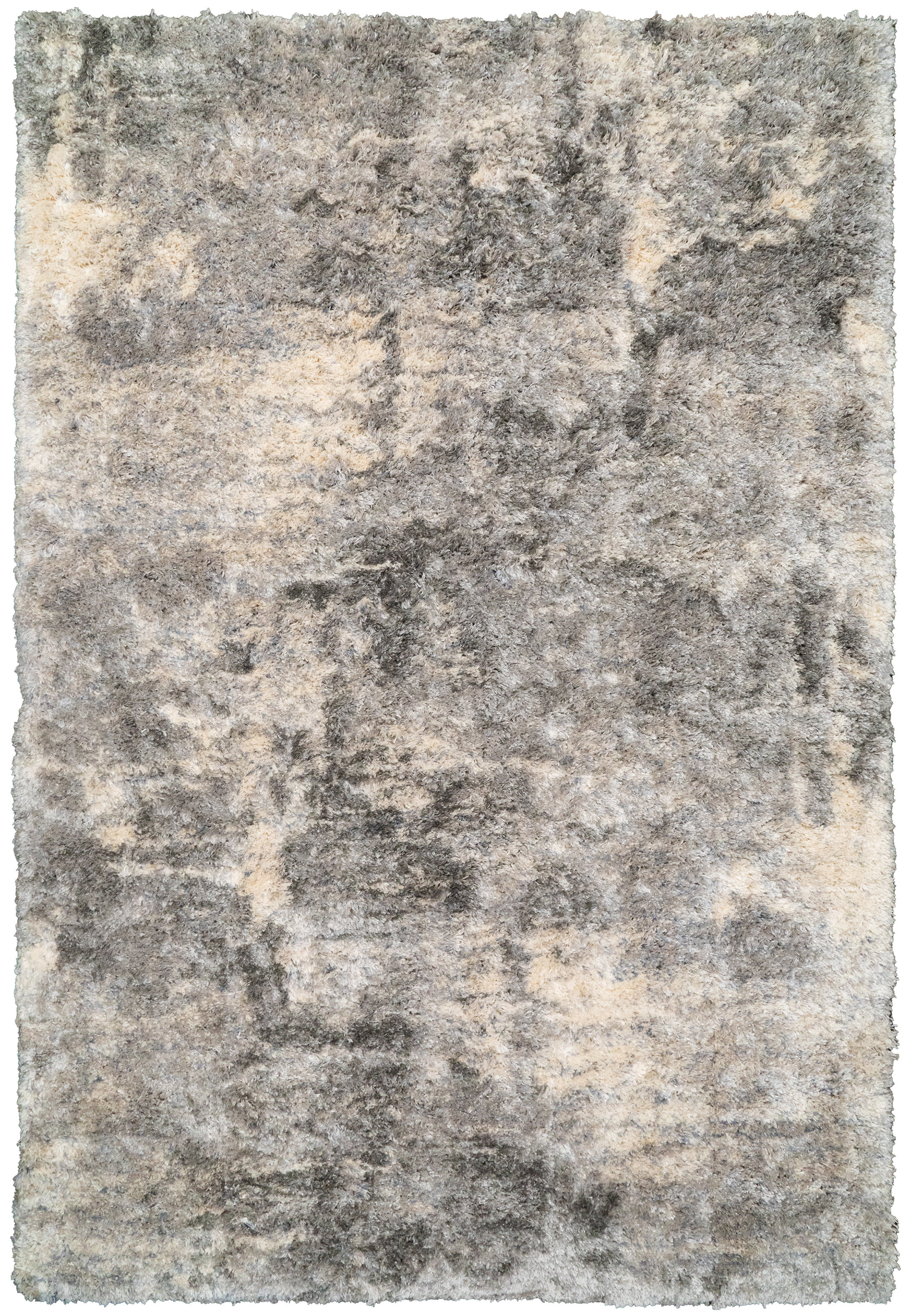 Wrought Studio™ Loretta Abstract Gray/Cream Area Rug & Reviews | Wayfair