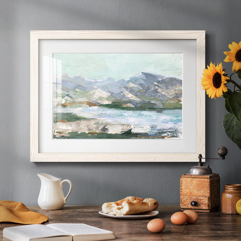 Pastel Mountain View I, Blanc, H 28 po x l 42 po x P 1,5 po