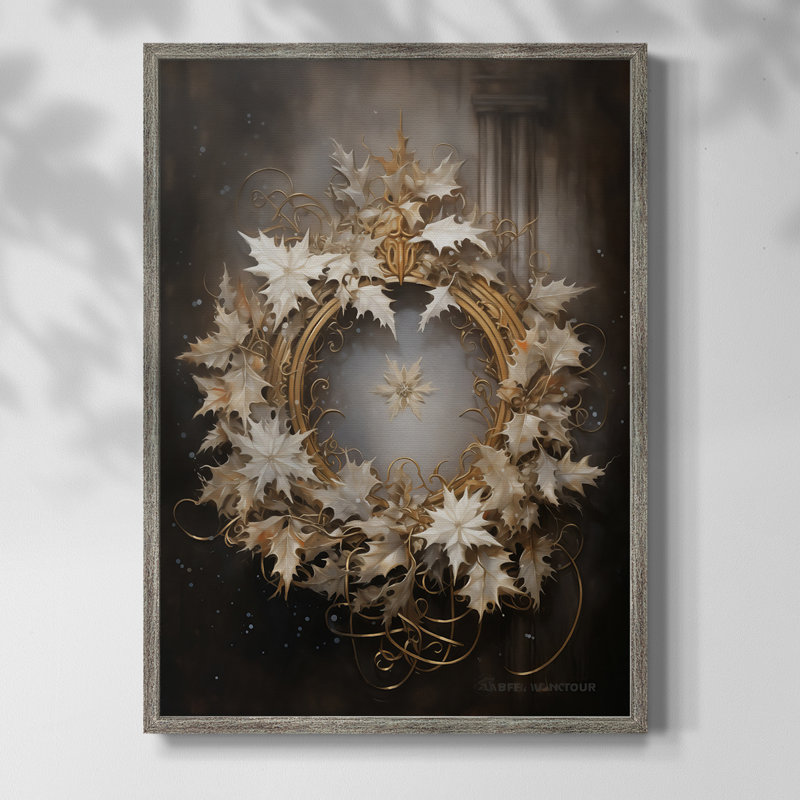 «Christmas Holiday Art DCCII», reproduction d'art encadrée - bois massif, H 11 po x l 9 po