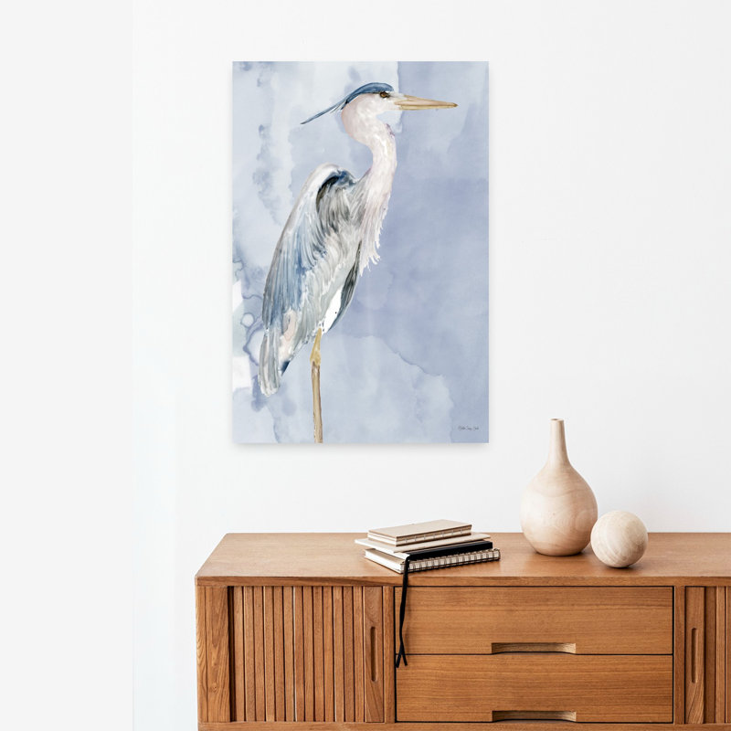 Héron 3 oiseaux, art côtier, H 24 po x l 16 po