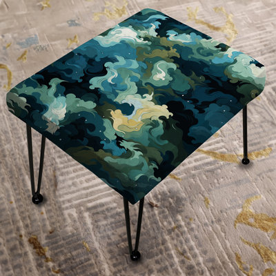 Camo Dreamscape Camouflage I - Abstract Rectangle Ottoman