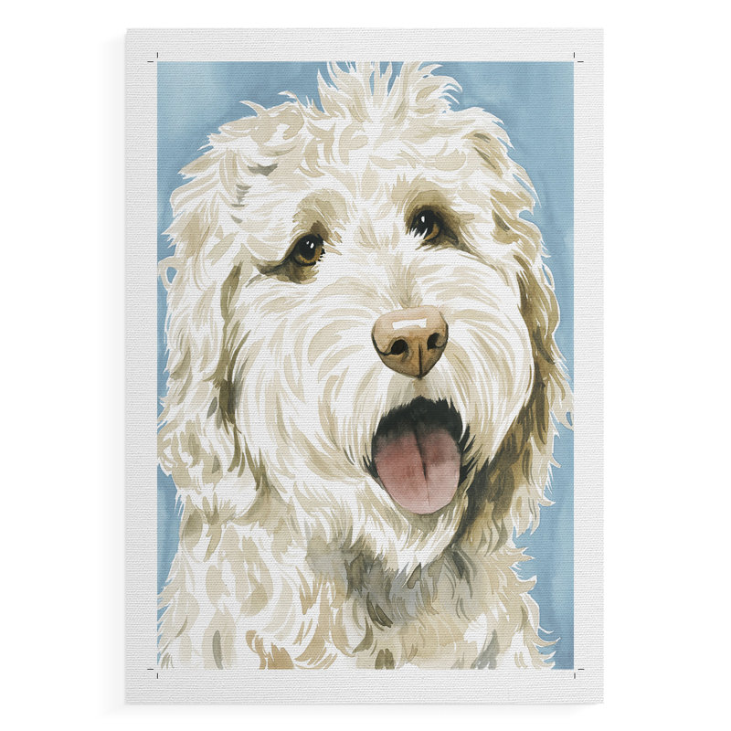 Labradoodle II -Canvas Print Only - NOT FRAMED