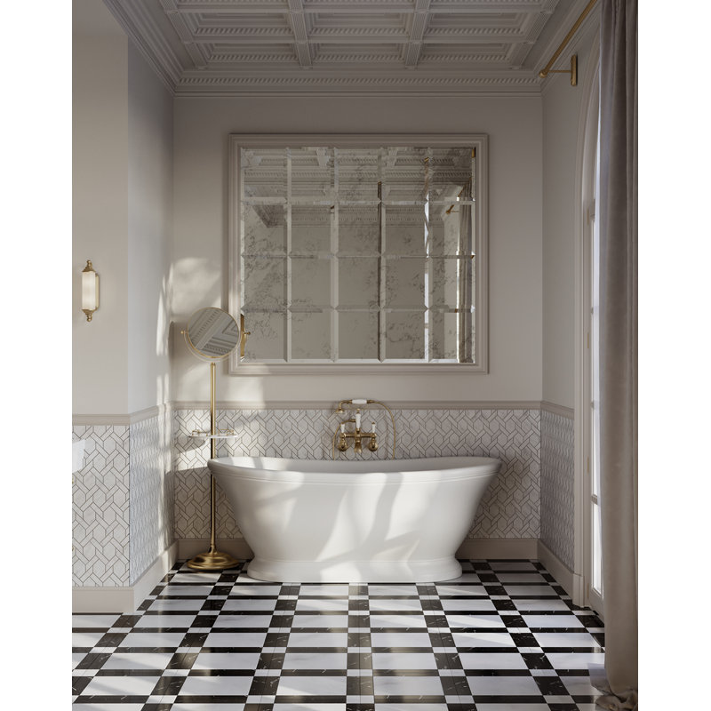 Aurora 67.38'' L Soaking Bathtub