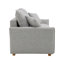Canapé-lit modulaire en chenille Oren avec rangement et 2 coussins décoratifs Oren