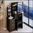 Versatile Left Bedside Cabinet with LED Mirror and Ample Storage