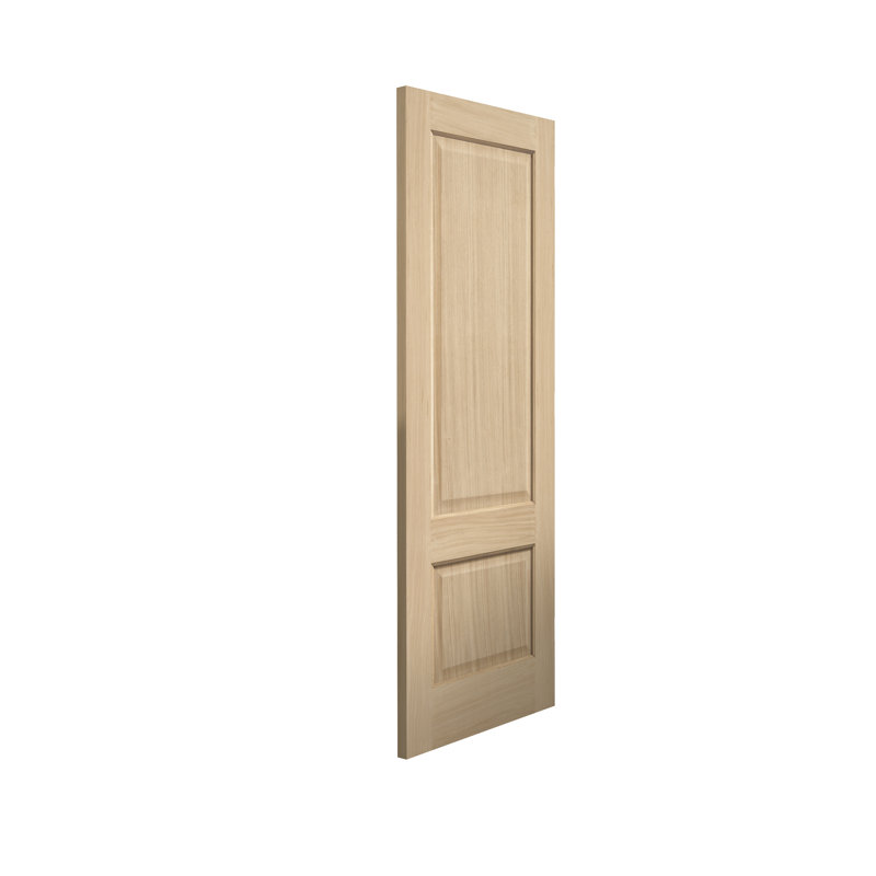 Trent Solid Oak Internal Door Unfinished, 198.1cm H x 53.3cm W x 3.5cm D