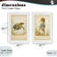 Ensemble de 2 reproductions encadrées sous-verre vintage, "Bathing Animals", par Grotto Studios-584623703-584623699