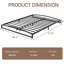 Base de lit double pleine grandeur - Plateforme en métal robuste de 6 pouces, sommier à matelas, silencieux, aucun sommier requis, assemblage facile, antidérapant, noir-552983206-552983204-552983211
