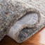 Tapis brun foncé en laine / coton et autres fibres Moniz touffeté à la main Moniz-1893993247