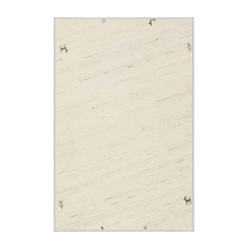 Surface beige contemporaine tapis Gline, Rectangle 2 pi x 3 pi