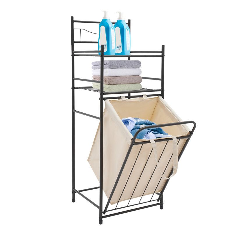 3-Tier Storage Basket Rack With Removable Bag