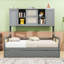 Lit de jour en bois avec couchette et tablettes de rangement-1413937635-1413937637