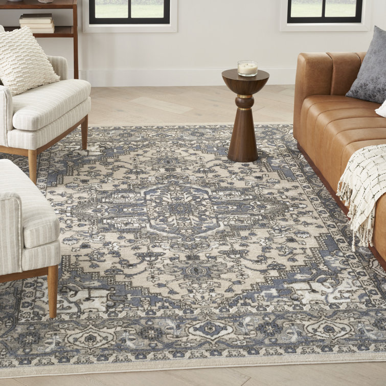 Sherlyn Oriental Machine Woven Polypropylene/Polyester Area Rug