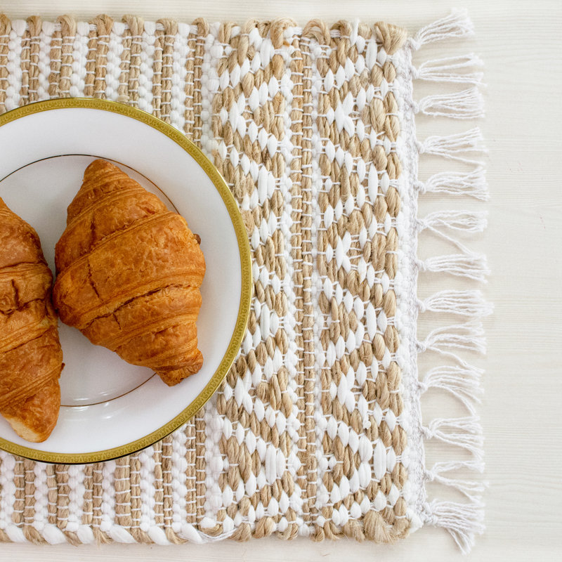 Mobley Jute Geometric Rectangle Placemat