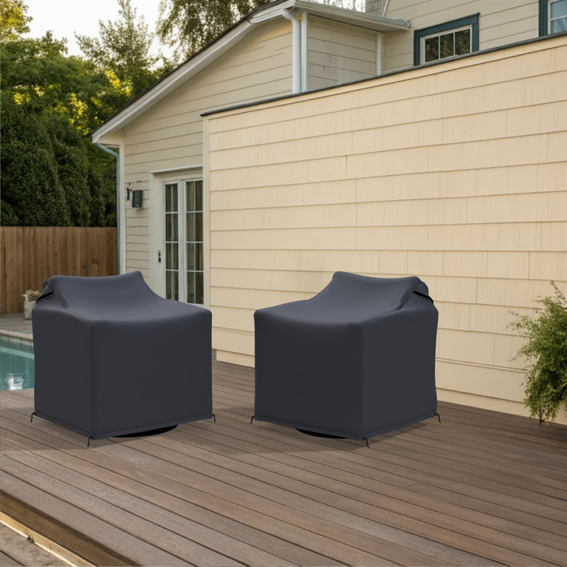 Housses de chaise de patio pivotantes et coulissantes nazime