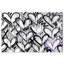 Abstract Corey Paige - Hearts Greys with Purple Accent Industrial Black Canvas Wall Art Print-166561807