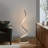 Allure Black 38 in. Industrial LED Energy Efficient Floor Lamp with Built-In 3-Way Dimmer-69896180