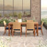 Tullio 76" W 6-Person Dining Set with Rectangular Table and Sunbrella Cushions