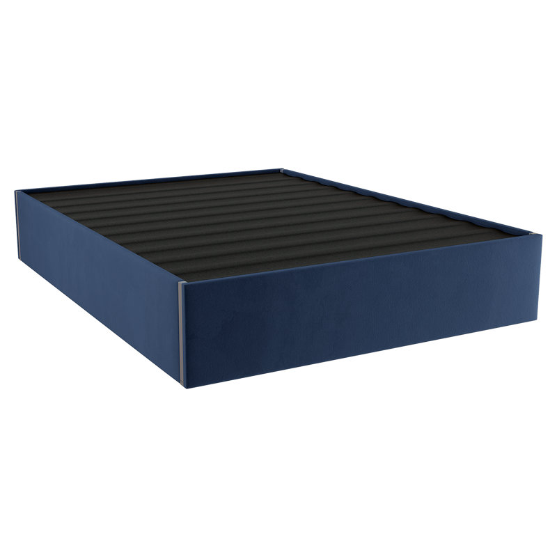 Rhem Upholstered Bed, Navy, 150 x 200 cm