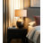 Modern Metal Base Table Lamp With Linen Shade - Decorative Bedside Light For Bedroom And Office Desk - Small Accent Table For Living Room Decor - 28"-1386167217