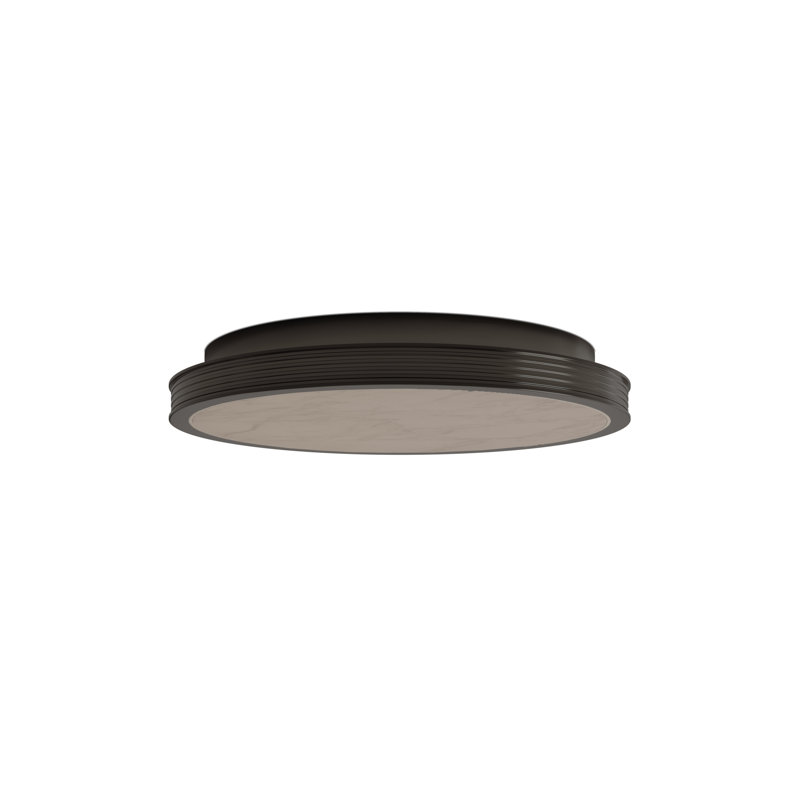 Aydan 1 - Light LED Flush Mount, 2.5" H x 15.75" W x 15.75" D, Antique Nickel, 21 W