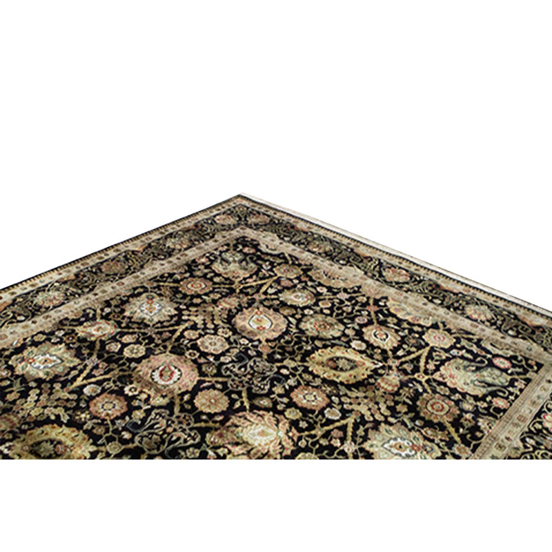 Chantel Hand Woven Silk and Wool Floral Area Rug